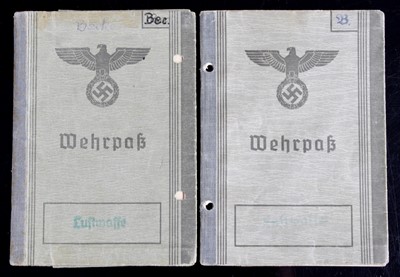 Lot 3181 - A German Third Reich Luftwaffe Wehrpass,...
