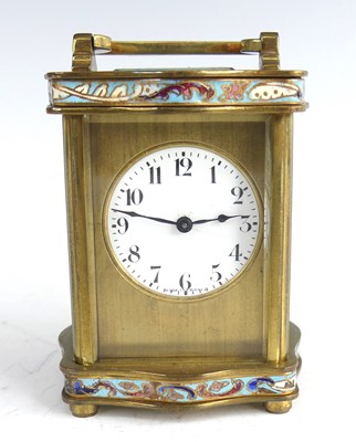 Lot 2268 - A circa 1900 French brass and champleve...