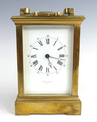 Lot 2269 - W&W Logan of Paris - a circa 1900 brass cased...