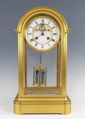 Lot 2272 - A late 19th century French gilt brass...