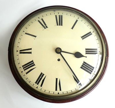 Lot 2277 - A George III mahogany cased circular dial wall...