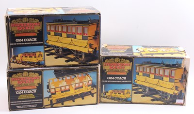 Lot 21 - Three Hornby 3.5" gauge Stephensons Rocket...