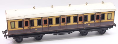 Lot 109 - Bassett-Lowke Gauge 1 corridor coach LNWR...