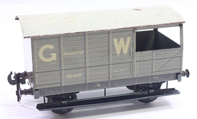Lot 118 - Bassett-Lowke Gauge 1 goods brake van, light...