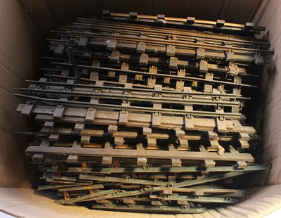 Lot 188 - Three boxes Gauge 1 vintage track : approx. 16...