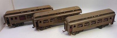 Lot 112 - Three Lionel Gauge 1 bogie cars, New York...