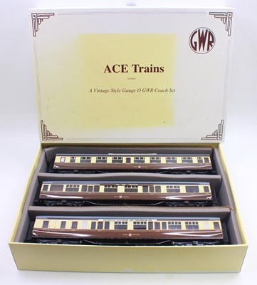 Lot 275 - ACE Trains set of three 0-gauge Great Western...