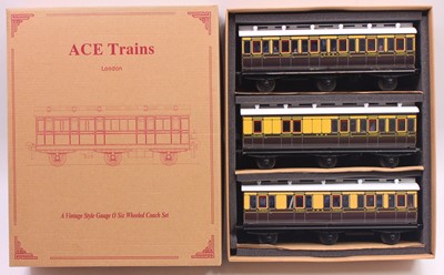Lot 276 - ACE Trains set of three 0-gauge 6-wheeled...