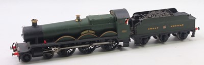Lot 185 - Coarse scale 0-gaue probably kit built GWR...