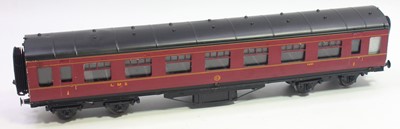 Lot 174 - Exley 0-gauge LMS all/1st corridor coach...