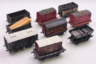 Lot 189 - Nine well made & detailed 0-gauge coarse scale...