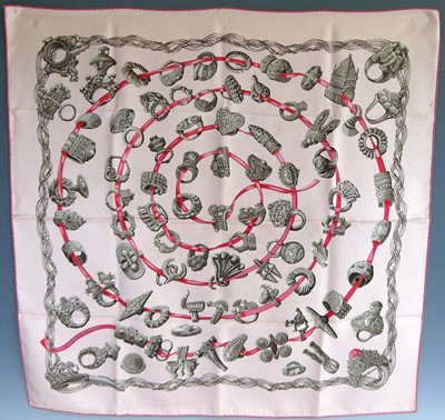 Lot 148 - Hermès - an "Alliances du Monde" silk scarf,...