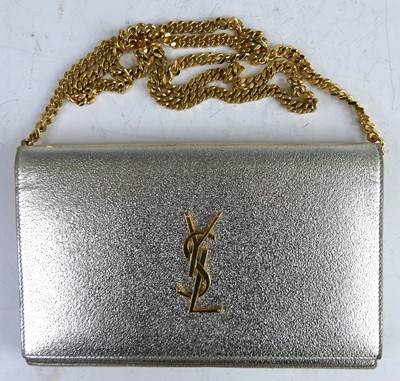 Lot 160 - Yves St Laurent - a "Kate" monogram cross-body...