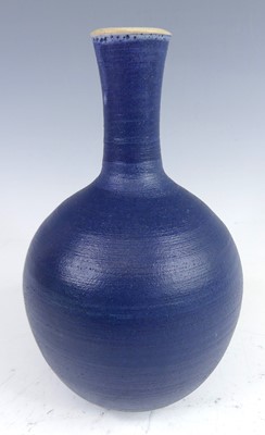 Lot 70 - A studio pottery bulbous vase, having a narrow...