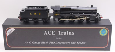 Lot 205 - Ace Trains 0 Gauge kit built LMS Black Five...