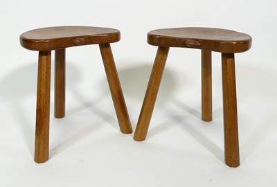 Lot 402 - Robert 'Mouseman' Thompson - a pair of oak...