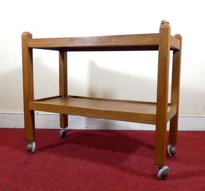 Lot 404 - Robert 'Mouseman' Thompson - an oak two-tier...