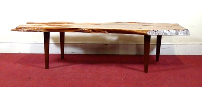 Lot 408 - Reynolds of Ludlow - a contemporary yew coffee...