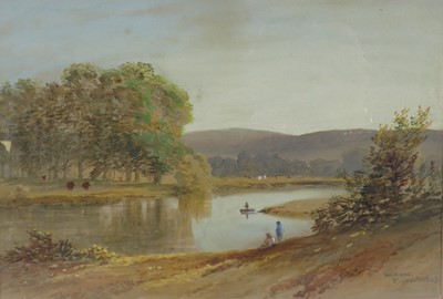Lot 2254 - W. Williams - Plymouth, watercolour heightened...