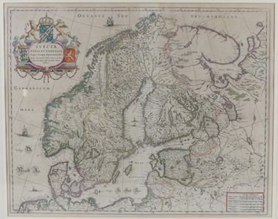 Lot 2203 - Willem Blaeu - Scandinavia, 'Svecia, Dania, et...