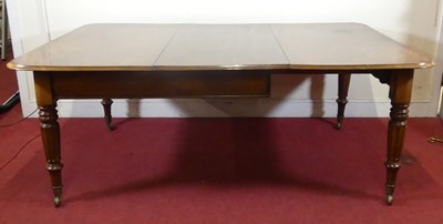 Lot 2323 - A William IV mahogany extending dining table,...