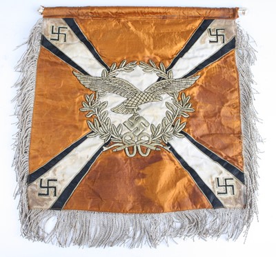 Lot 3222 - A German Third Reich Luftwaffe vehicle pennant,...