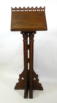 Lot 2290 - A Victorian Gothic oak ecclesiastical lectern...