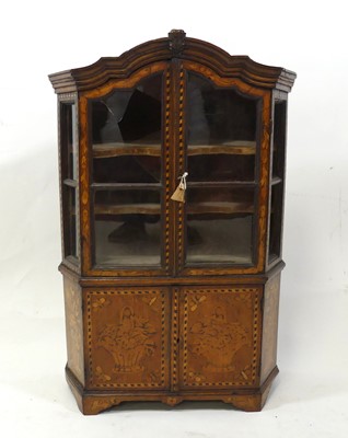 Lot 2316 - A 19th century Dutch walnut and floral...
