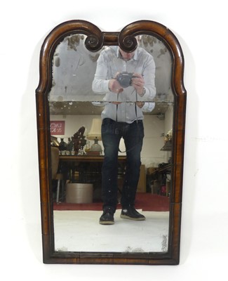 Lot 2313 - A mid-18th century walnut framed wall...