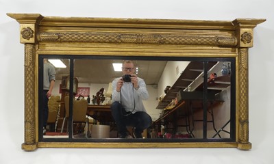 Lot 2309 - An early Victorian giltwood and gesso chimney...