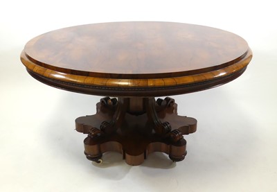 Lot 2328 - A George IV rosewood pedestal breakfast...