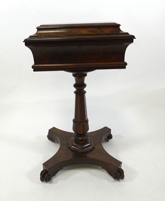 Lot 2293 - A Regency rosewood pedestal teapoy, of...