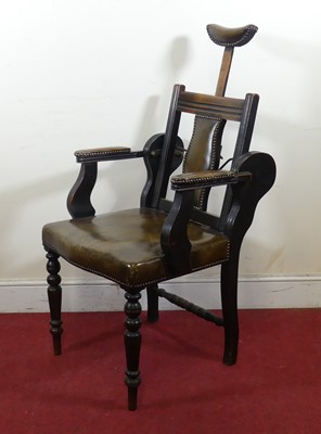 Lot 2321 - An Edwardian ebonised beechwood metamorphic...