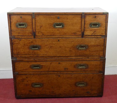 Lot 2332 - A Victorian mahogany and brass bound...