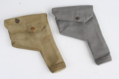 Lot 3278 - A WW II British Army webbing holster, dated...