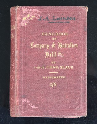Lot 3233 - Slack, Lieut. Charles: Handbook of Company &...