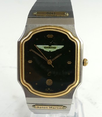 Lot 2139 - A gent's Aston Martin steel cased quartz...