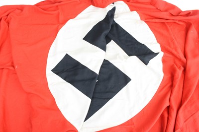 Lot 3267 - A large German single sided NSDAP flag, of red...