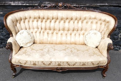 Lot 2298 - A mid-Victorian mahogany parlour...
