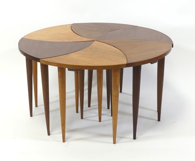 Lot 379 - Manner of Peter Hvidt - A 'pinwheel' modular...