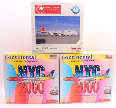 Lot 741 - Three modern issue die-cast aircraft to...