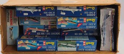Lot 752 - One box containing 10 Revell plastic aircraft...