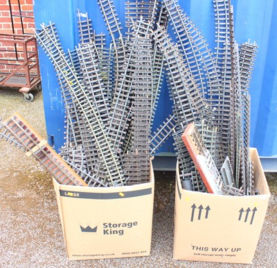 Lot 30 - Two large boxes containing G gauge pre-owned...