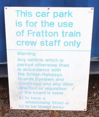 Lot 55 - Original Fratton Train Station railway sign,...