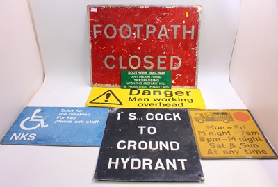 Lot 57 - A collection of aluminium road and...