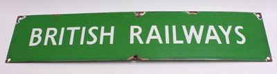 Lot 39 - British Railways (SR) enamel poster board...