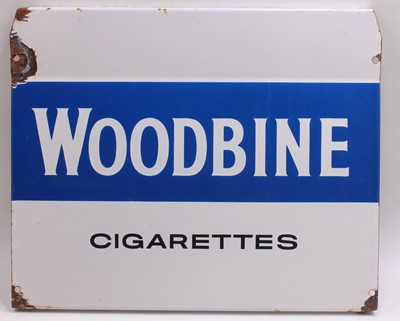 Lot 46 - Woodbine Cigarettes blue and white plain...