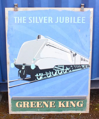 Lot 48 - Greene King "The Silver Jubilee" aluminium...