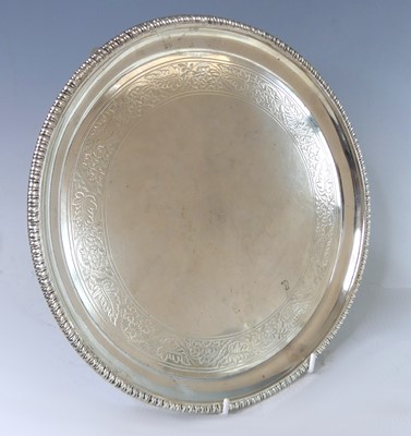 Lot 2144 - A George III Scottish silver salver, of...