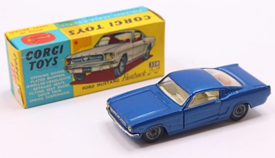 Lot 1365 - Corgi No. 320 Ford Mustang Fastback in blue...